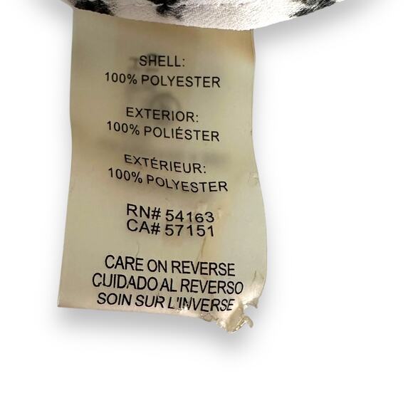 Karl Lagerfeld Paris Women's Pearl Button Top Size XS White Black Tweed Print - Picture 7 of 9